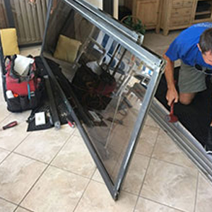 sliding glass door frame repair Parkland
